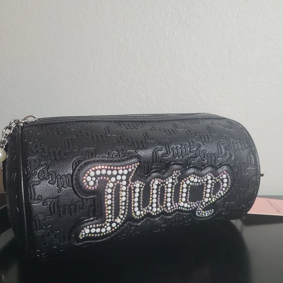 Juicy Couture Black Embellished Shoulder Bag - Picture 2 of 7